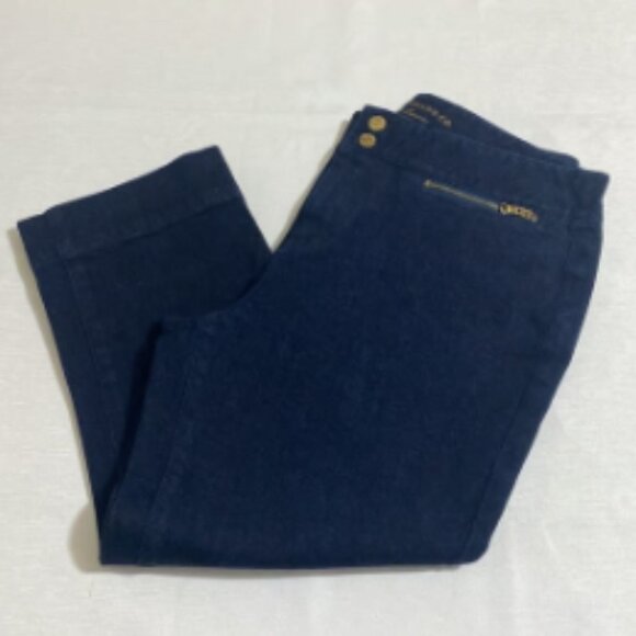 POLO RALPH LAUREN Women's Crop Dressy Denim Pants Size 8 - Picture 3 of 8